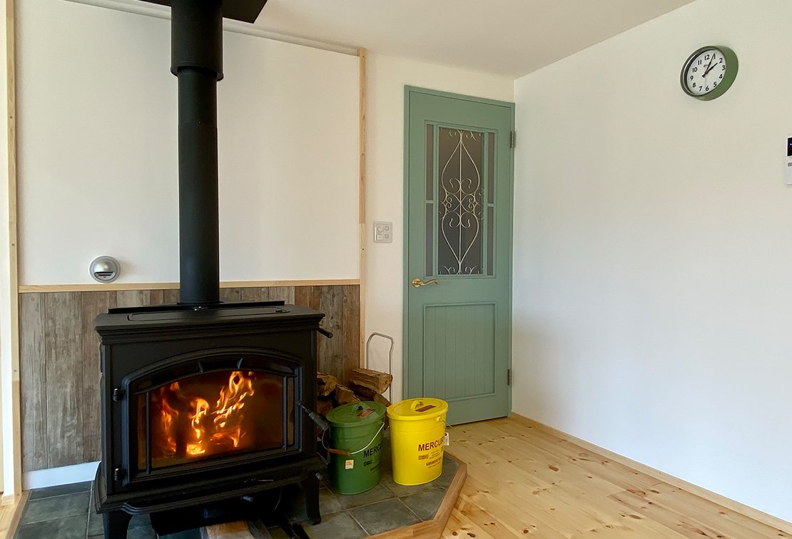 タイル仕上げの洗面