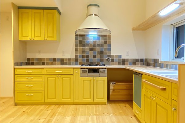 新築のオリジナルキッチン