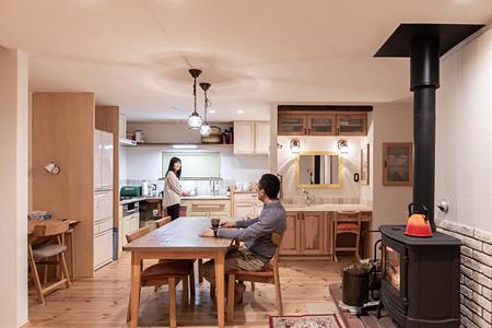 新築の新築で薪ストーブ